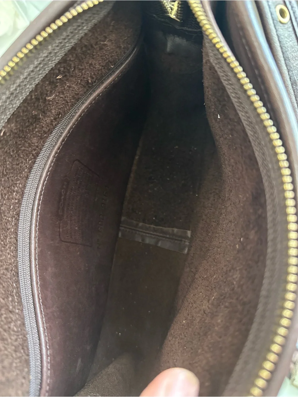 Coach legacy east/west compartment bag